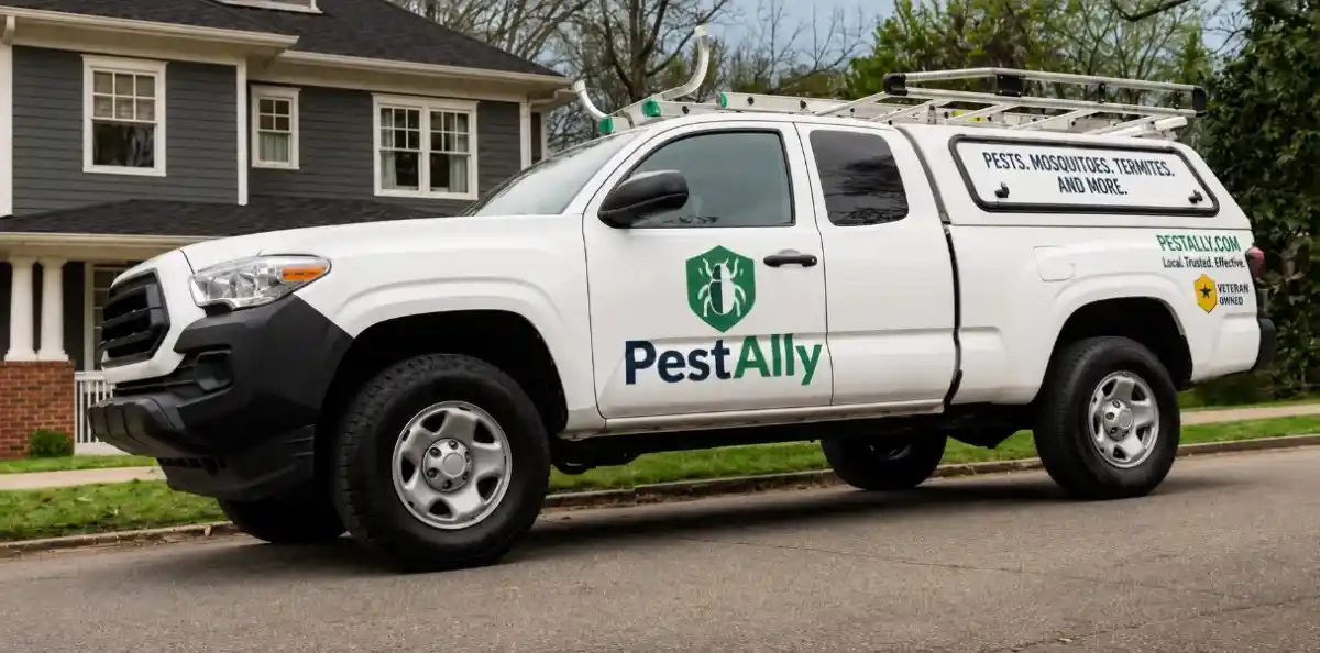 PestAlly-connected local pest control service vehicle in Gainesville, FL