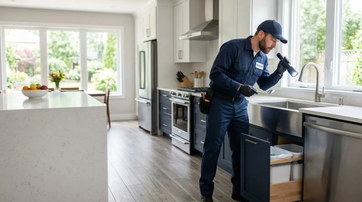 Fly control service treating an indoor problem area