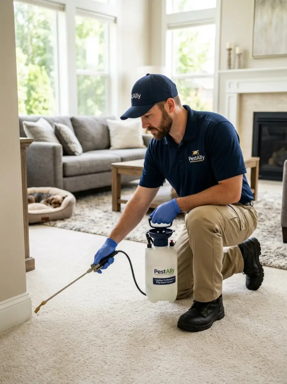 PestAlly-connected pest control pro at an Ohio home