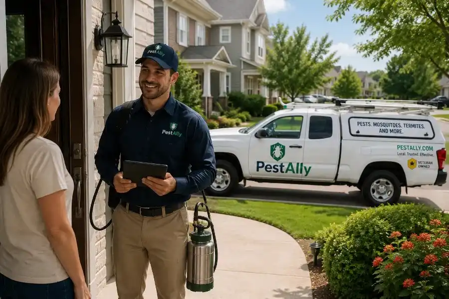 PestAlly-connected local pest control service vehicle in Springfield, MO