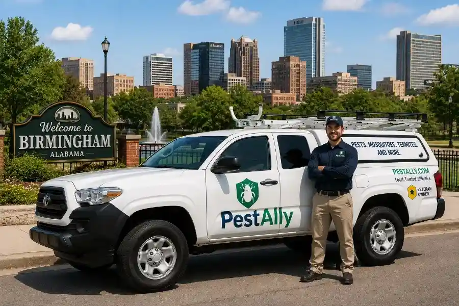 PestAlly-connected local pest control team at an Augusta, GA home
