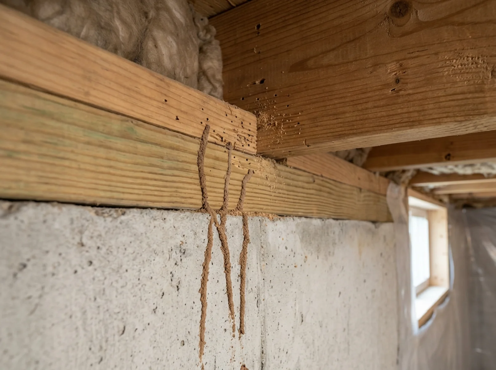 Rodent entry point found in an attic during inspection
